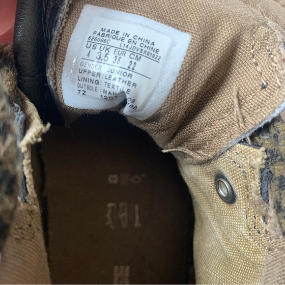 Converse Black Leather Hightop Hiking Punk Sneakers - Picture 8 of 8